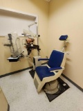 Patient Exam Chair, Ophthalmic Stand, Slit Lamp, Keratometer