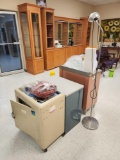 Exam Lamp, (3) Assorted Medical Cabinet, Group of Wet Floor Signs, Misc. Items
