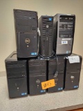 (5) Dell Vostro Desktops, HP Elite Desk Desktop, Compaq Presario PC