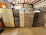 (5) File Cabinets, Small File Cabinet, Lateral File Cabinet, (2) Cabinets