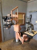 Ophthalmic Patient Chair, American Optical Instrument Stand, Keratometer, Slit Lamp