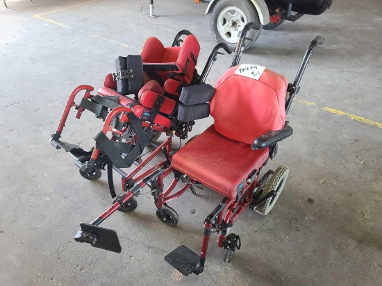(2) Quickie Zippie Pediatric Wheel Chairs