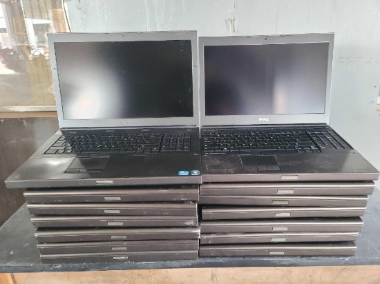 Group of (14) Dell Precision Laptops
