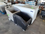 (1) Metalfrio Mod. HT50S Horizontal Chest Freezer, (2) Plastic Rolling Ice Carts, (1) Rival Blender,