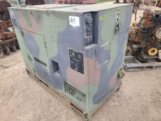 MEP804A 15KW 50/60 HZ Military Diesel Generator (Serial No. FZ 60104) 8503 Hours