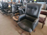 (19) Chairs (black vynl), (3) Office Chairs
