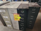 (4) FILE CABINETS-HON 4 DRW, (2) FILE CABINETS-HON, (1) FILE CABINET-ANDERSON HICKEY (BLK 4 DRW)