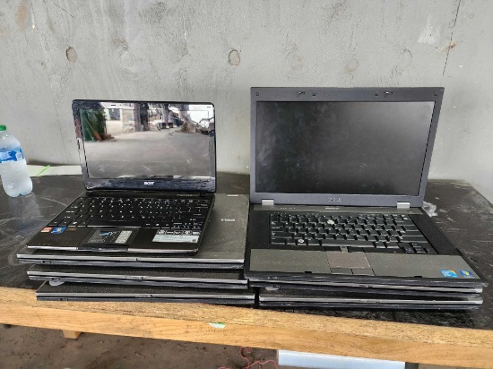 (1) Aspire One Acer Laptop, (6) Dell Latitude E5510 Laptops