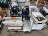 Group of Dell Monitors, (1) Canon Canoscan 4400F, (1) HP LaserJet P4015n, (1) HP Color LaserJet Pro