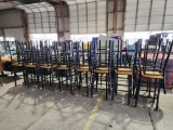 Group of (32) Ladder Back Bar Stools