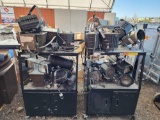 (2) Roll Around Carts of Altman Lighting Equipment Parts