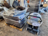 (20)...Hon Brown Sled Chairs, (1)...Nilfisk VL500 Advance 14-Gallon Wet/Dry Vacuum
