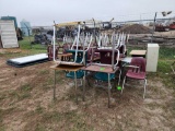 Group of Desks, White erase boards, metal cabinet