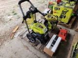 (1) Ryobi 3100 PSI Honda Gas Pressure Washer, (1) Ryobi 2000 PSI 1.2 GPM Electric Pressure Washer, (