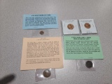 (1) Ancient Roman Coin, (1) 1909 VDB Lincoln Head Cent, (1) Set of Brilliant Uncirculated Old Wheat