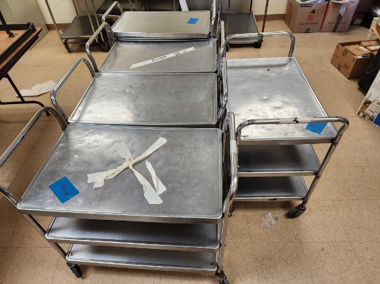 (5) Stainless Steel Utility Carts