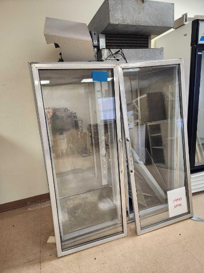 (1) 2 Door Stainless Steel Commercial Refrigerator