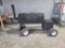Custom made BBQ Pit on wheels with Pull Handle