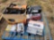 Group of Belt Sander, Cut Off Saw, Black Welder, Chicago Elec. Welder, Vulcan Protig 205 Welder,