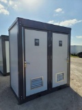 Unused 2022 Bastone 110V Portable Toilets w Double Closestools Misc. Ind. Size L1300*W2160*H2360mm