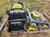 Group of 3 Ryobi Push Mowers