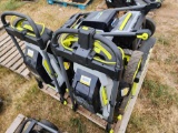 Group of (3) Ryobi Brushless 40V Push Mowers