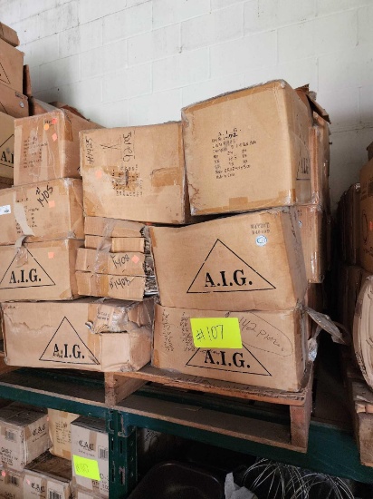 Group of Boxes of A.I. G. 6 1/4" Rim Plate QTY 72 Per Box Item No. CCW20 Meas:33X33X18 cm