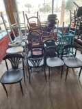 Group of Assorted Restaurant Chairs/ Stools