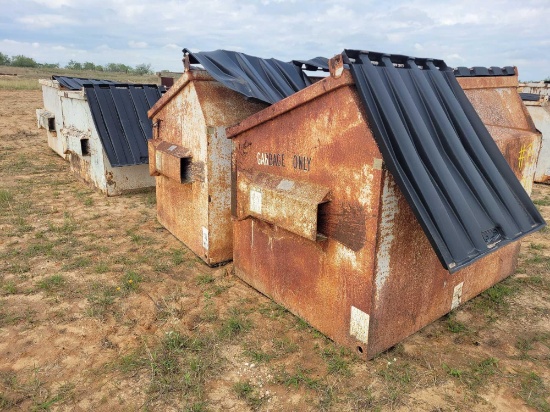 (4) Trash Containers 4YD. (4 times the Money)