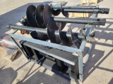 Unused 2022 Skid Steer Auger w 3 bits. Digging Hole Diameter 200-450mm Op. Flow:50-75L/min.