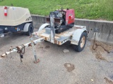 Lincoln Electric Ranger Welder 10,000 Plus on Tongue Pull Single-Axel Trailer