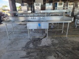 2-Compartment Stainless Steel Commercial Sink