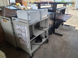 (3) Charging Carts, (4) Computer Desks