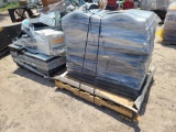 Pallet of Clear Student Desk Shields, Group of Assorted Monitors and Desktops, Hp Printer Cartridge