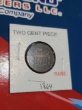 (1) 1864 Two Cent Piece (Rare)