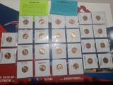 (2)Brilliant Uncirculated Old Wheat Cents, 2009 Lincoln Cent Set, US Treasury Commemorative Mint Set