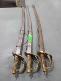 (3) JROTC Cavalry Swords