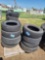 (1) Row of Group of Assorted Misc. Tires