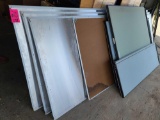 Group of Assorted Dry Erase Boards, (4) Green Cubicle Panels