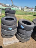 (1) Row of Group of Assorted Misc. Tires