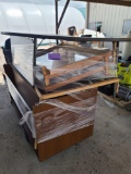 2 Pallets w/Kidney Table, Wooden Desk, Small White Boards, Roll A Round Office Chairs, Easels, Small