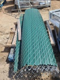 (2) Pallets of Misc. Desktop Acrylic Covid Barriers, Rolled up Green Fence