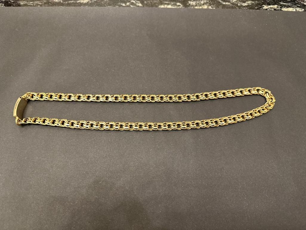 SEIZED- 110.6 Gm Chino Link Chain 10K Yellow Gold | Proxibid