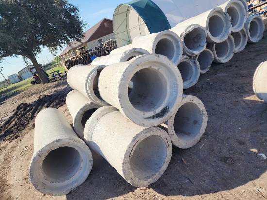 Group of Concrete Drainage Pipes