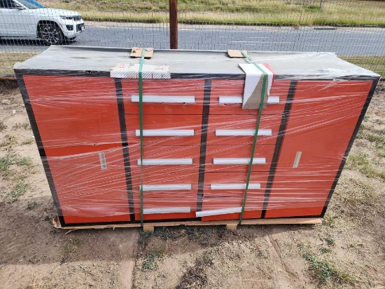 Unused Diggit 10HD-2C-R 10-Drawer 2-Cabinet Tool Cabinet