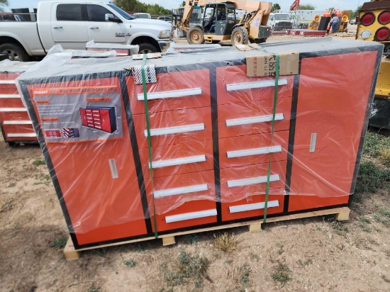 Unused Diggit...10HD-2C-R 10-Drawer 2-Cabinet Tool Cabinet