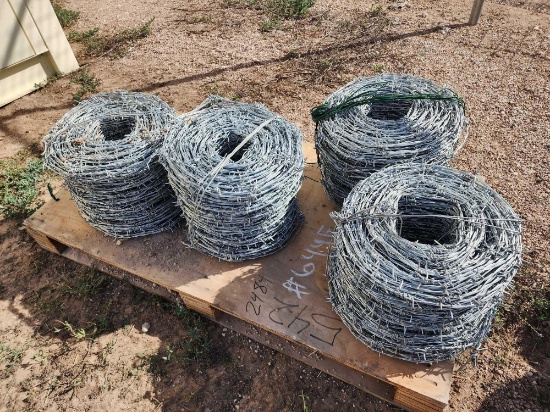 (4) 50m Barbed Wire Rolls