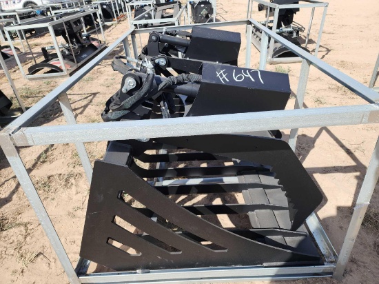 Unused Greatbear 72in Hydraulic Rock Grapple Bucket