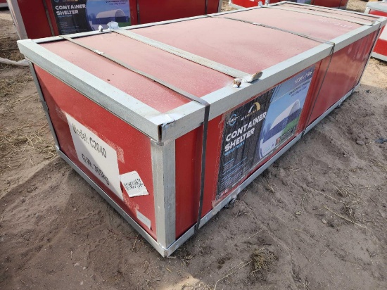 Unused 2023 Gold Mountain-C2040-300gsm PE Dome Container Shelter.