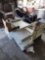 (1) Office Desk, (1) Rolling Utility Shelves, (1) Brown Folding Chair, (1) Out-Door ToSwing Seat w/
